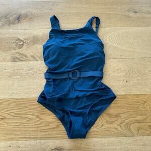 Jantzen - One Piece Belted Swimsuit in Blue